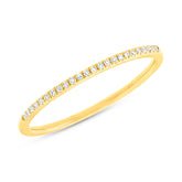 0.06ct 14k Yellow Gold Diamond Lady's Band